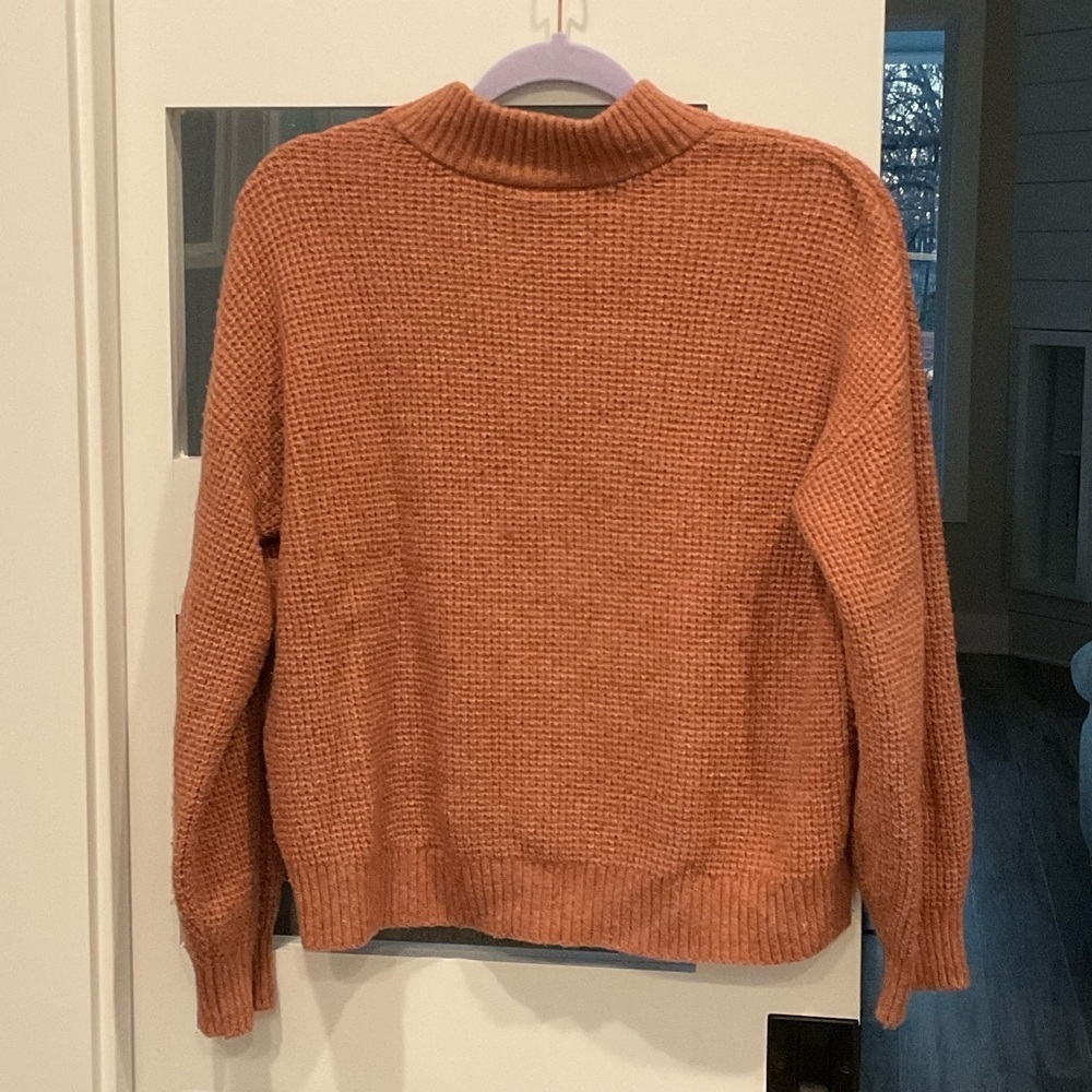Old Navy Sweater in Warm Orange, soft rust color size 14-16 - Picture 2 of 8